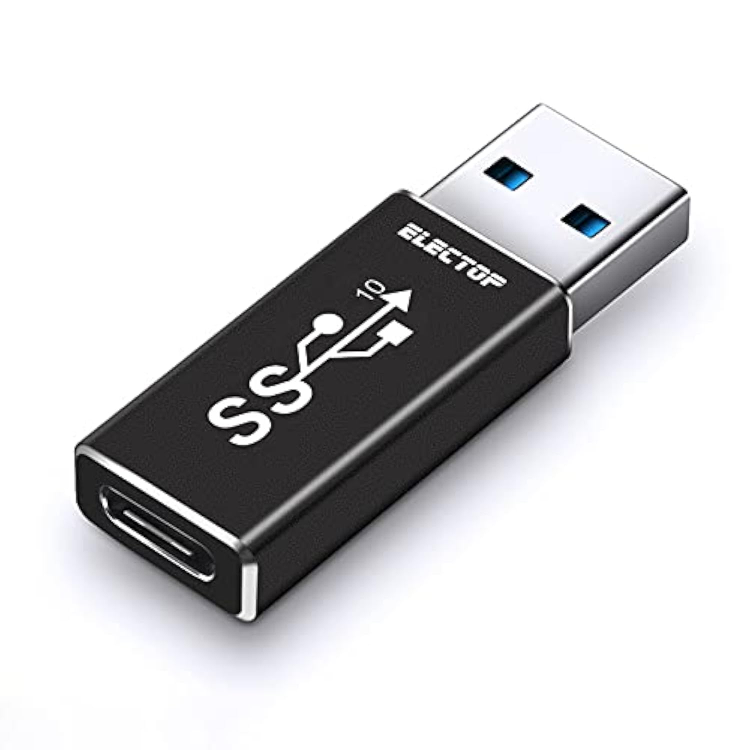 Double Sides 10Gbps, Usb 3.1 Gen 2 Male To Type-C Female Adapter, Support Both 10Gbps Charging & Data Transfer, Usb A To Usb C 3.1 Converter For Pc, Laptop, Charger, Power Bank, Quest Link