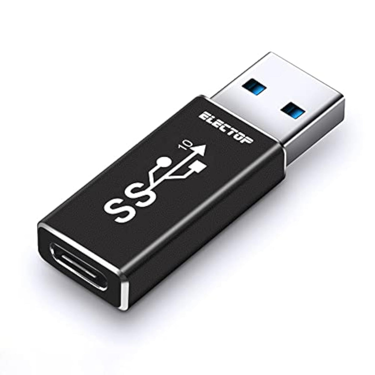 Double Sides 10Gbps, Usb 3.1 Gen 2 Male To Type-C Female Adapter, Support Both 10Gbps Charging & Data Transfer, Usb A To Usb C 3.1 Converter For Pc, Laptop, Charger, Power Bank, Quest Link