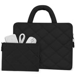 Puffy Laptop Sleeve 15-16 Inch - Laptop Carrying Sleeve With Handle & Accessories Case - Shockproof Protective Laptop Case For Macbook Pro 16 Inch Sleeve,15.6 Inch Hp Carrying Case, Black