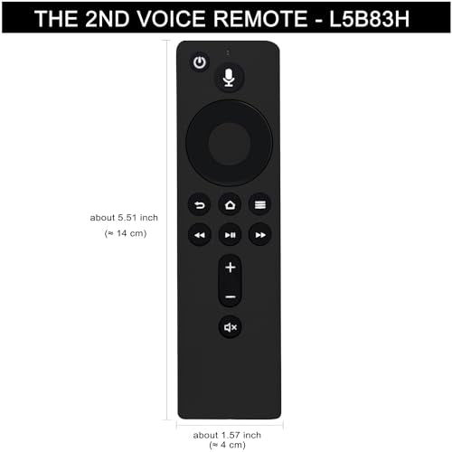 Replacement Voice Remote Control L5B83H with Power and Volume Control fit for -TV-Cube, -TV-Stick, -Stick-4K, and -TVs