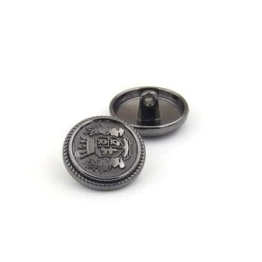 14 Pieces Antique Metal Blazer Buttons Set For Suits, Sport Coat, Unif