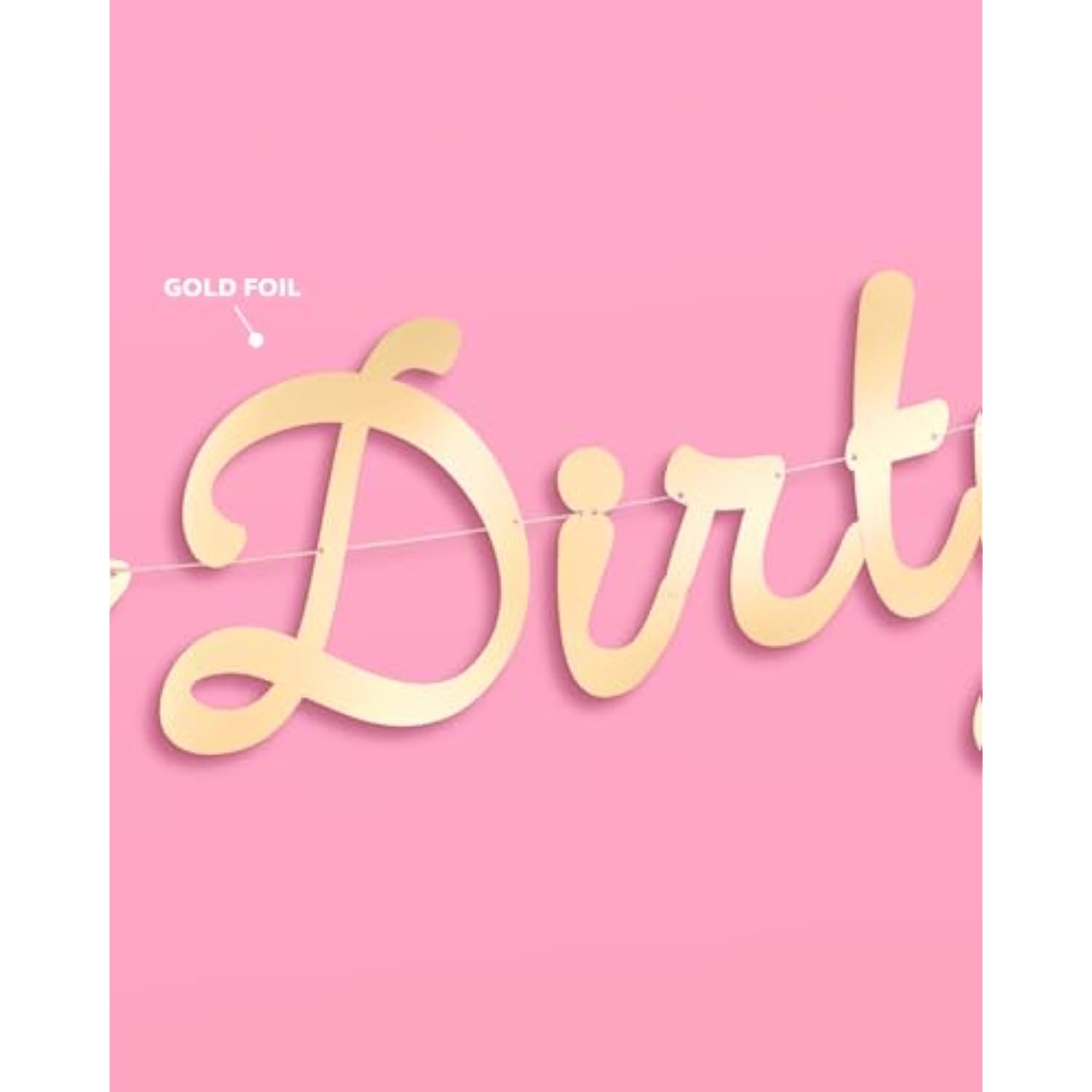 Dirty Thirty 3D Pop Up Banner 5Ft 30Th Birthday Martini Cocktail Photo Booth Decor