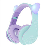 Kids Headphones Over-Ear, Bluetooth Wireless Headphones for Kids,with Microphone, Safe 85DB Volume Limited, Foldable with Carry Case, Audio Cable,
