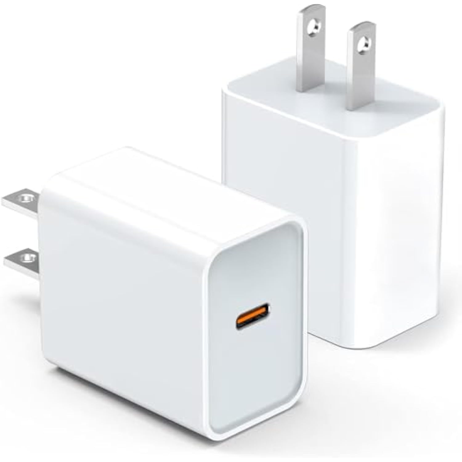2-Pack Usb C Charger Block For Iphone Charger Block, 20W Durable C-Port Pd3.0 Power Adapter, Power Adapter Cube For Iphone 16/16 Pro/16 Pro Max/16 Plus/15/14/1 3, Xs/Xr/X, Samsung More