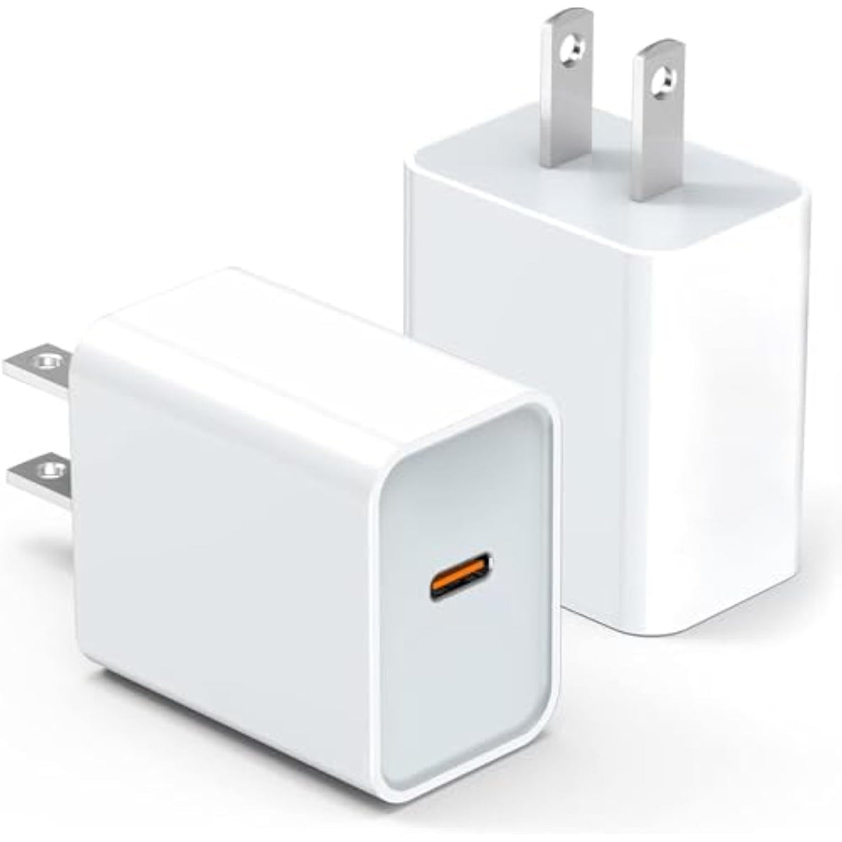 2-Pack Usb C Charger Block For Iphone Charger Block, 20W Durable C-Port Pd3.0 Power Adapter, Power Adapter Cube For Iphone 16/16 Pro/16 Pro Max/16 Plus/15/14/1 3, Xs/Xr/X, Samsung More