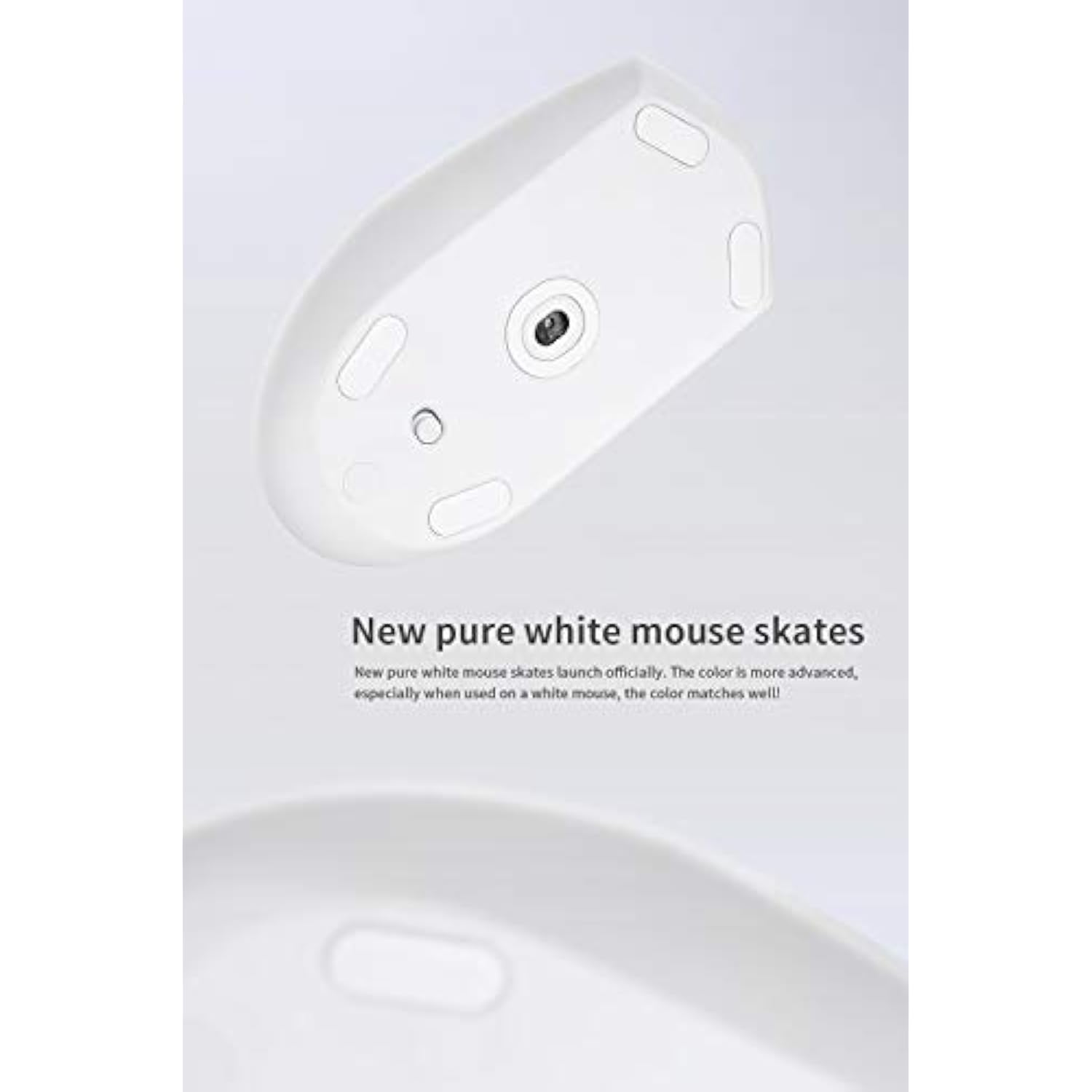 3.0 Plus Mouse Skates Feet Compatible With Logitech G903 Gaming Mouse, Universal Any Mousepad, Rounded Curved Edges, Super Smooth Glide, Pure Ptfe, Replacement Feet Upgrade