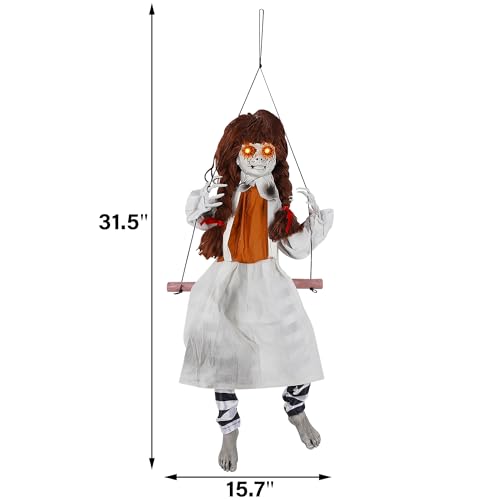 Animatronic Halloween Decorations Outdoor Scary Ghost Girl Decor