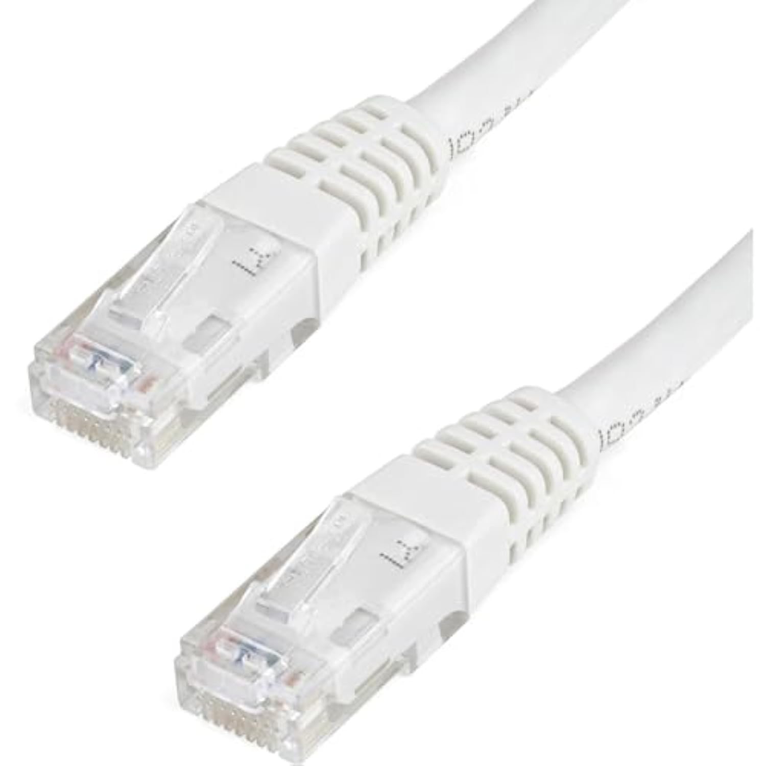 6Ft Cat6 Ethernet Cable - White Cat 6 Gigabit Ethernet Wire -650Mhz 100W Poe++