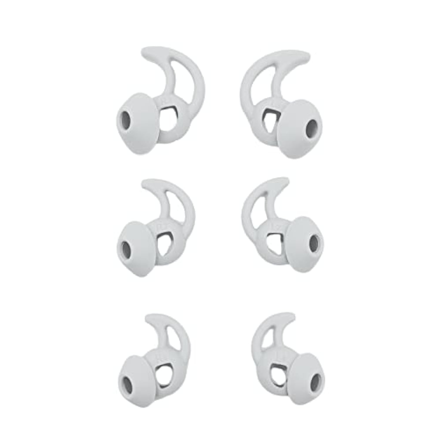 Earplugs Replacement Silicone Earbuds 6 Pieces Of Eartips Is Compatible For Sport Earbuds True Wireless In-Ear Headphones (White)