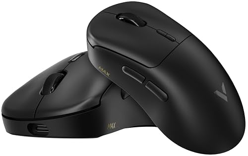 Vt Max Lightweight Wireless Gaming Mouse, Paw3950 Ultimate Sensor,750H Battery Life, 8K Polling, 45K Dpi, Dual-Mode 2.4G/Usb-C, Esports Grade Performance Mouse For Pc/Mac (Vt3 Max, Black)