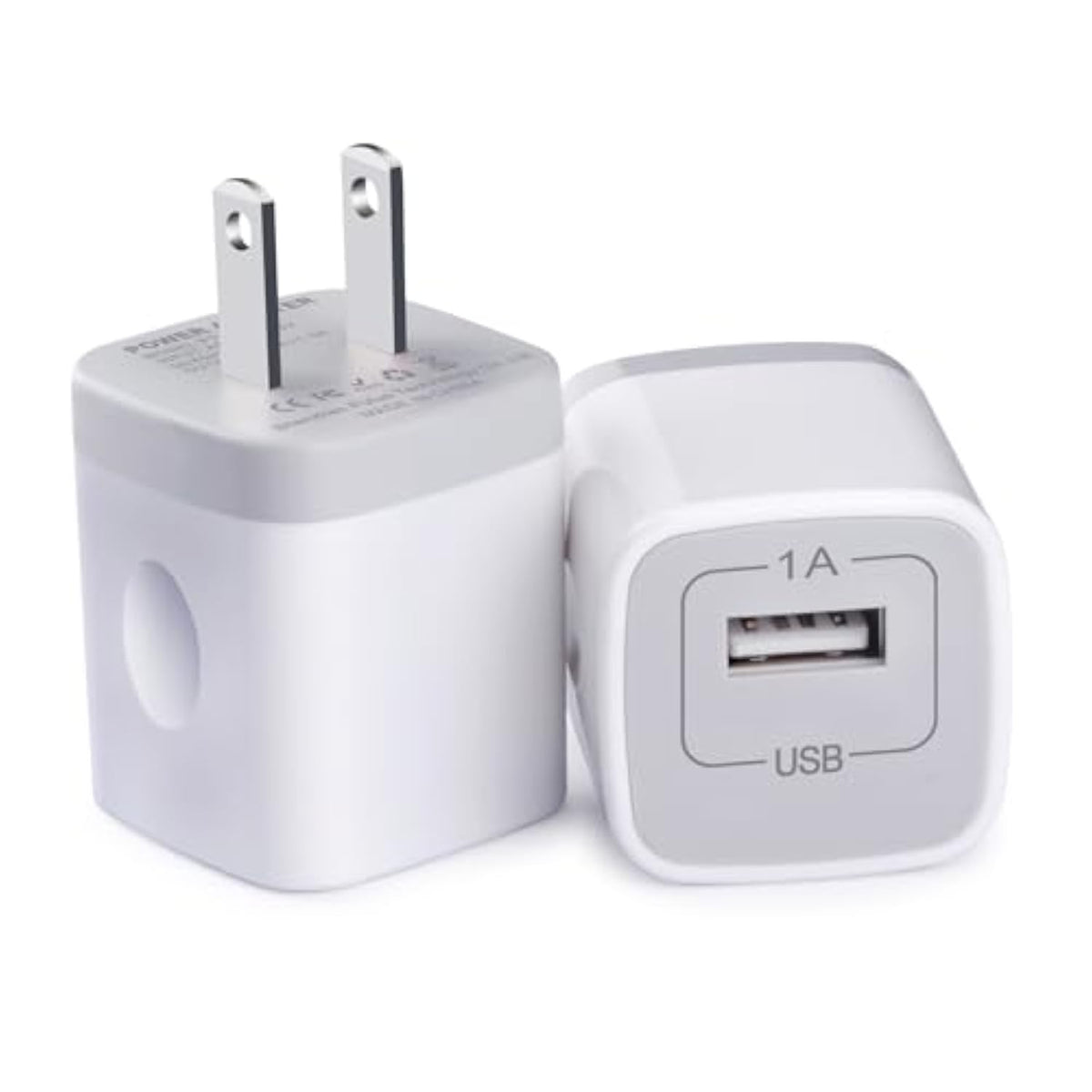 Usb Wall Charger,5V 1A Power Adapter,2Pack Fast Charging Block Charger Box Single Port Outlet Plug For Iphone 16E/16 Pro Max/16 Pro/16 Plus/16/15/14/13/12,Samsung Galaxy S25 Ultra/S24/A56/A36/A26/A16