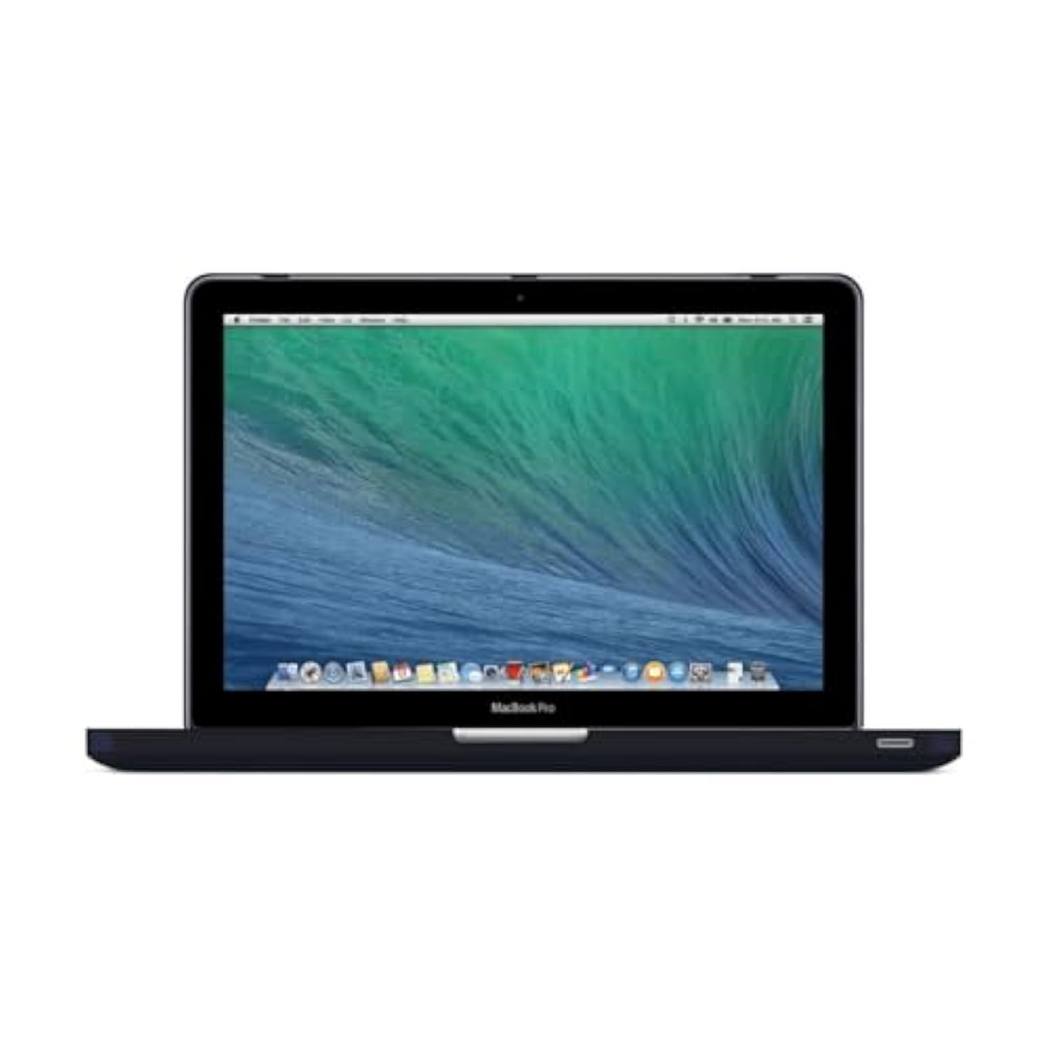 2In1 Smooth Soft Touch Matte Hard Shell Case With Silicone Keyboard Cover Compatible With Macbook Pro 13 Inch With Cd-Rom (Non-Retina) (Model A1278) + Microfibre Cleaning Cloth, Black