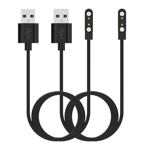 2-Pack Chargers Compatible for Nerunsa P66D/Popglory P66 P95/ZOSKVEE P95 Smart Watch Charger, Magnetic Charger 3.3ft Charging Cable for GloryFit P66D