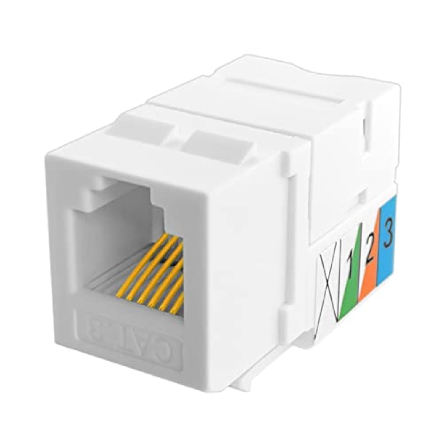 2Pack Cat3 Telephone Keystone Jack Phone Keystone Jack Punch Down Type 110 Idc