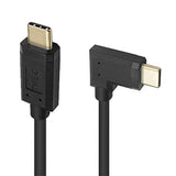 Coiled Usb 3.1 Type C Cable, Usb C Male To 90 Degree Left & Right Angle Usb C