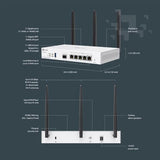 Festa Fr365, Ax3000 Wifi 6 Vpn Router, Up To 5 Gigabit Wan + 1 Usb 3.0 Wan + 1 Sfp, Self-Organizing Network, Free Cloud, Load Balance, Mesh, Seamless Roaming, Does Not Work With Omada
