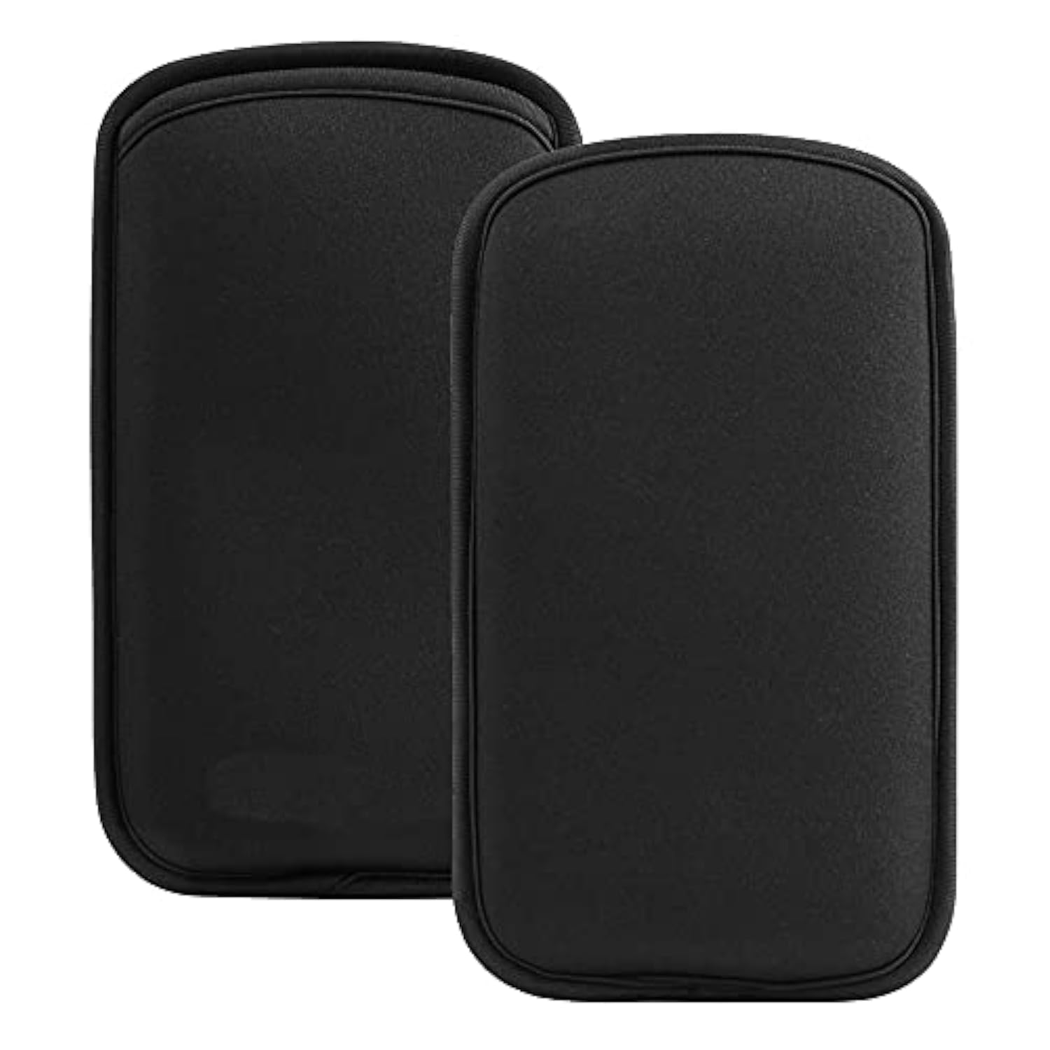 2-Pack Slim Neoprene Shockproof Phone Sleeve for iPhone & Samsung Black