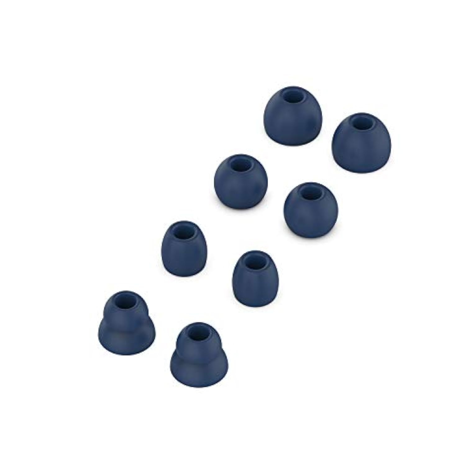 Replacement Eartips Silicone Earbuds Buds Set Compatible With Powerbeats Pro Beats Wireless Earphone Headphones, 4 Pairs (Dark Blue)