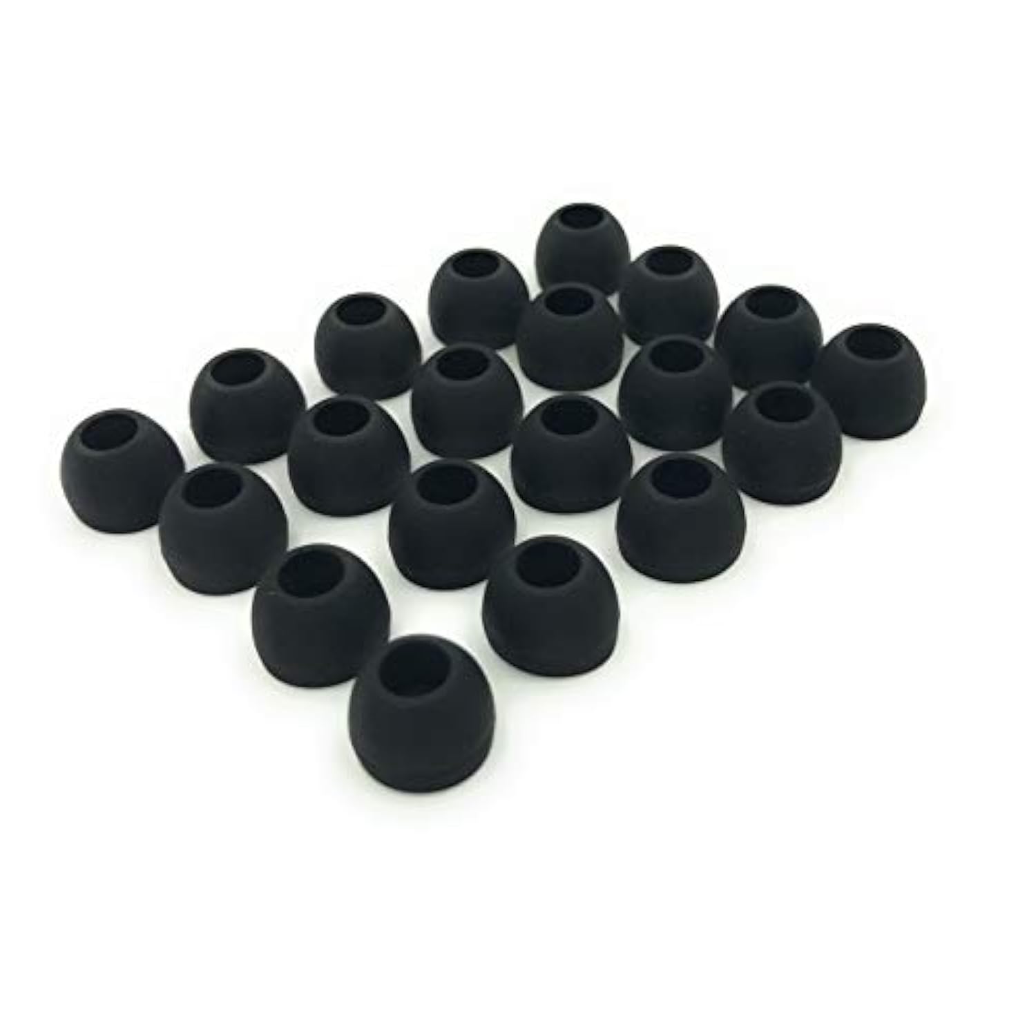 10 Pairs Medium Silicone Replacement Earbuds Ear Bud Tips – Black