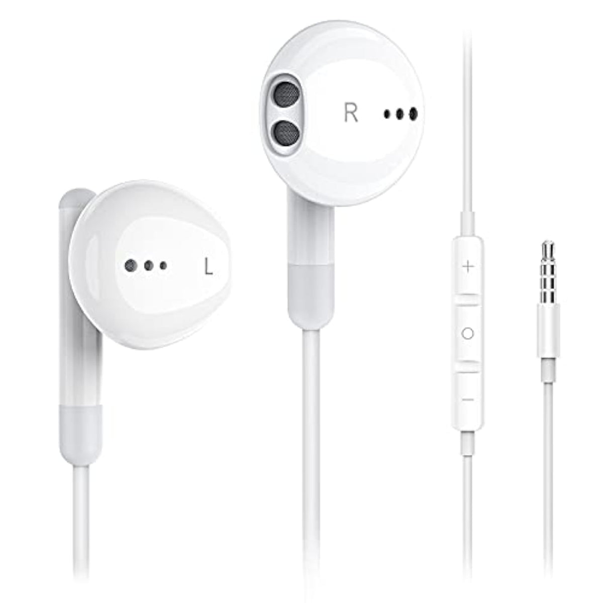 Wired Earbuds With Microphone, Wired Earphones In Ear Headphones Hifi Stereo, Powerful Bass And Crystal Clear Audio, Compatible With Iphone, Ipad, Android, Computer Most With 3.5Mm Jack