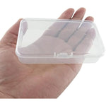 6 Pcs Mini Plastic Storage Containers Box With Lid, 4.5X3.4 Inches Clear Rectangle Box For Collecting Small Items, Beads, Game Pieces, Business Cards, Crafts Accessories