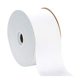 Berwick Offray 3" Grosgrain Ribbon, White, 50 Yards