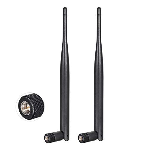4G Lte Cellular 6Dbi Sma Male Antenna (2-Pack) Compatible With Spypoint Flex-S Dark Flex-Plus Flex-M G-36 Flex Dual-Sim Cell-Link Trail Camera Cellular Wireless Router Hotspot Security Camera