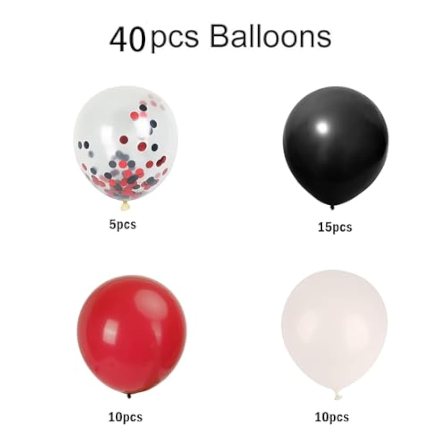 Red And Black Party Decorations With Happy Birthday Balloon Banner, Fringe Curtains, Star Foil Balloons Décor Supplies For Boys Girls 21St 25Th 30Th 35Th 40Th 50Th 60Th 70Th Birthday