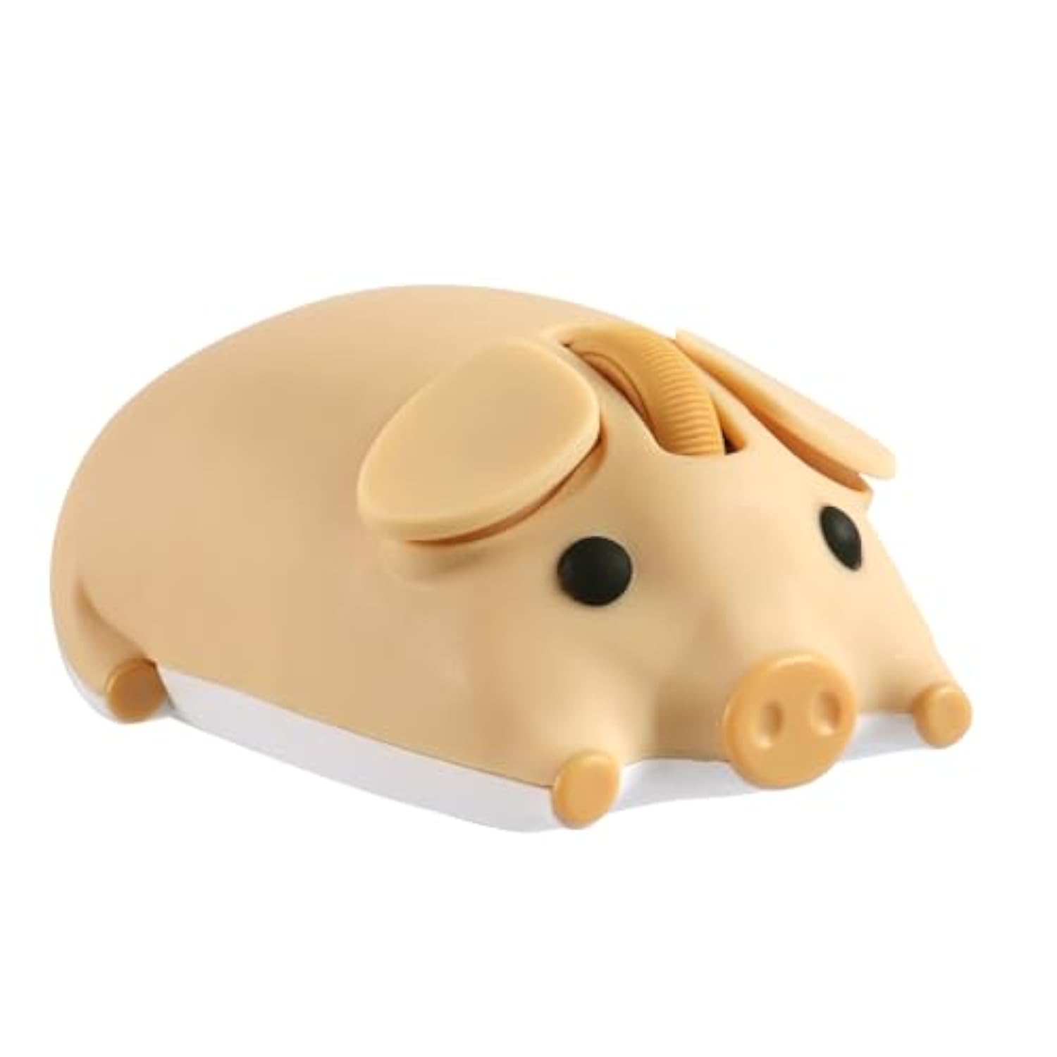 Bluetooth Mouse, 2.4G Mice Cute Cartoon Pig Dual Mode (Bluetooth Or 2.4 Ghz Receiver) Computer Mouse 1200Dpi Silent Clicks Mice For Laptop/Notebook/Ipad/Pc/Mac/Chromebook Office Home(Yellow)