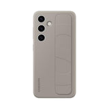 Samsung Galaxy S24 Standing Grip Phone Case, Protective Silicone Cover with Hand Strap, Kickstand, Durable Design, Soft Touch, US Version, EF-GS921CUEGUS, Taupe
