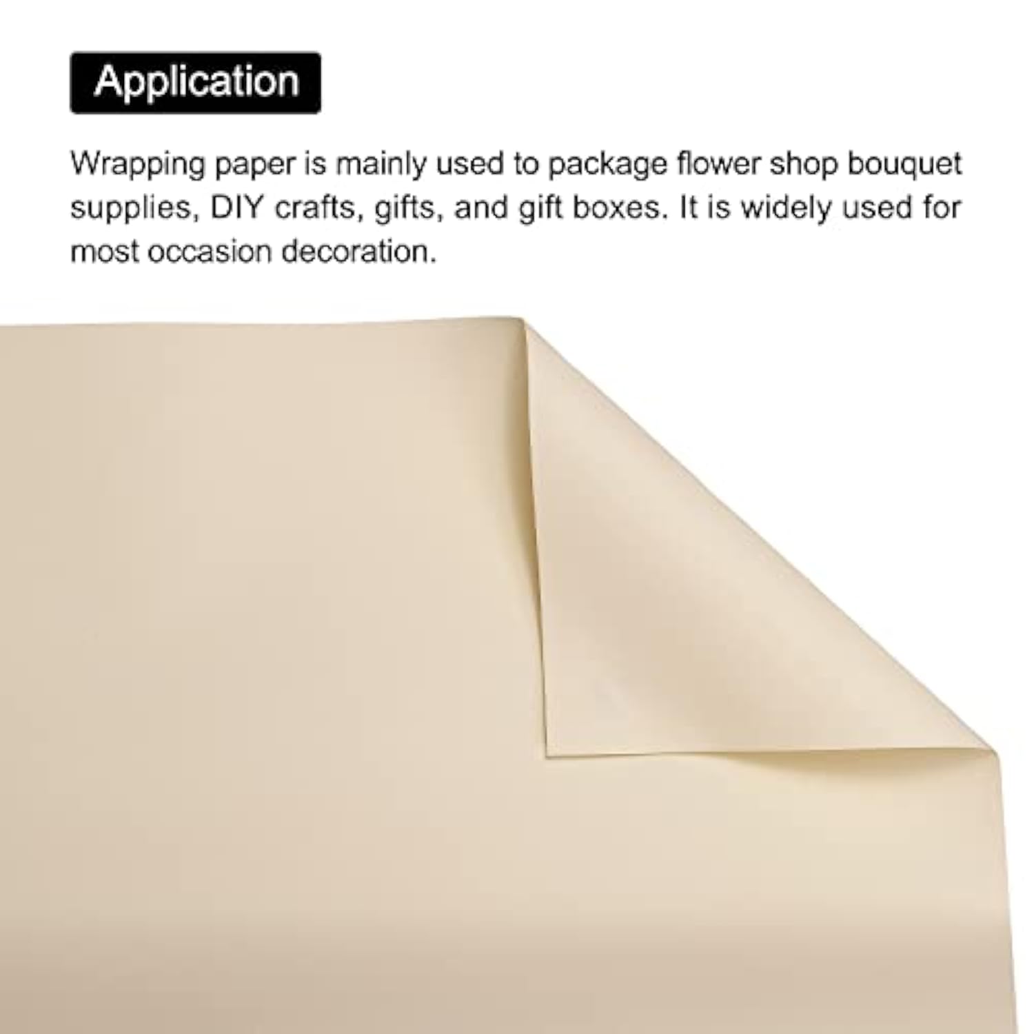 20 Pcs Flower Wrapping Paper 22.8X22.8 Inch Waterproof Florists Wrapping Paper For Florist Bouquet Supplies, Diy Crafts, Gift/Gift Box Packaging Khaki