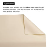 20 Pcs Flower Wrapping Paper 22.8X22.8 Inch Waterproof Florists Wrapping Paper For Florist Bouquet Supplies, Diy Crafts, Gift/Gift Box Packaging Khaki
