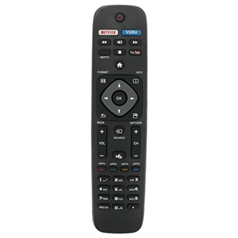 Nh500Up Replace Remote Fit For Philips Tv 50Pfl5601/F7 65Pfl5602/F7 55Pfl5602/F7 50Pfl5602/F7 43Pfl5602/F7 32Pfl4902/F7 40Pfl4901/F7 43Pfl4901/F7 50Pfl4901/F7 55Pfl6902/F7 43Pfl4902/F7 65Pfl6902/F7