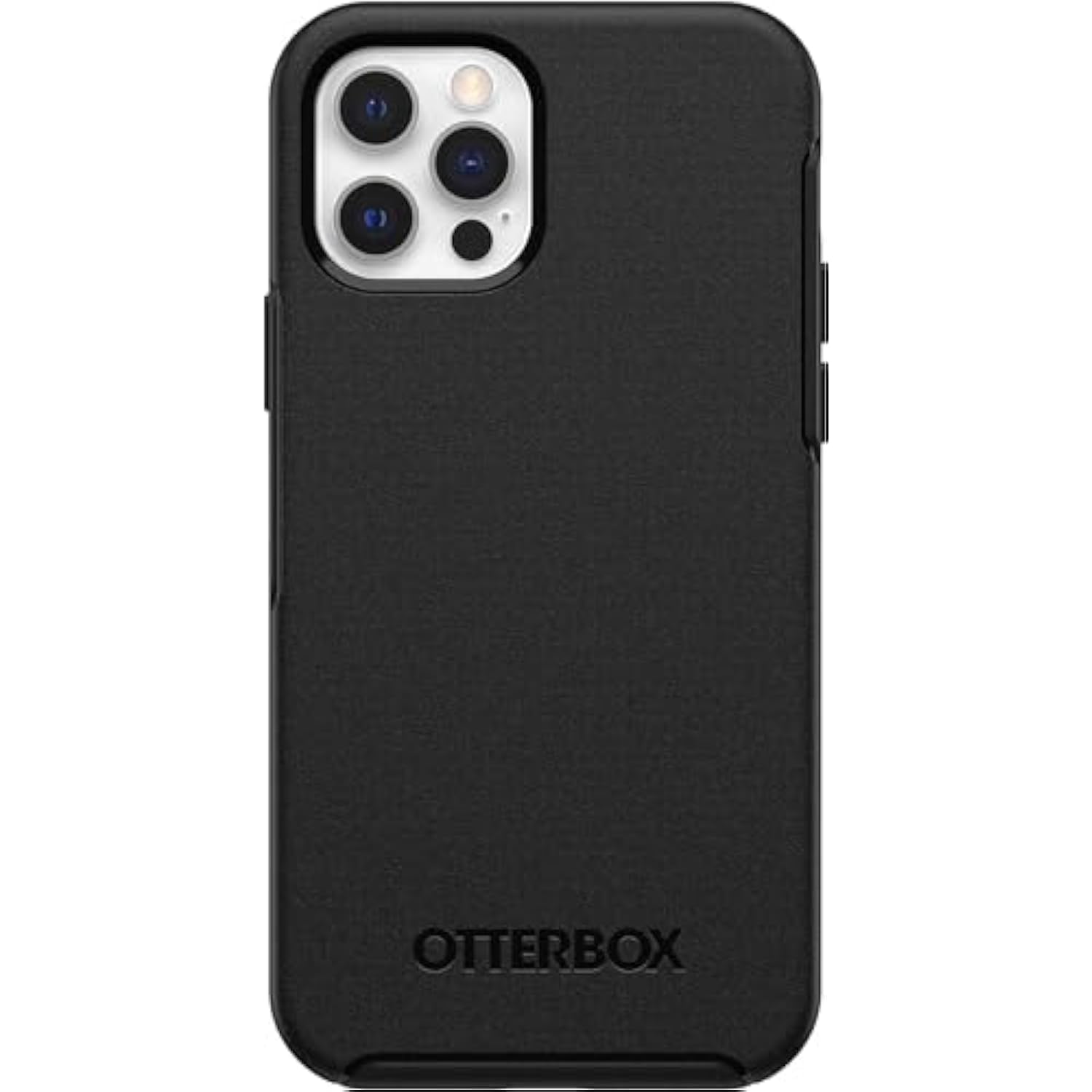 OtterBox iPhone 12 & iPhone 12 Pro Symmetry Series Case - Black, Ultra-Sleek, Wireless Charging Compatible, Raised Edges Protect Camera & Screen