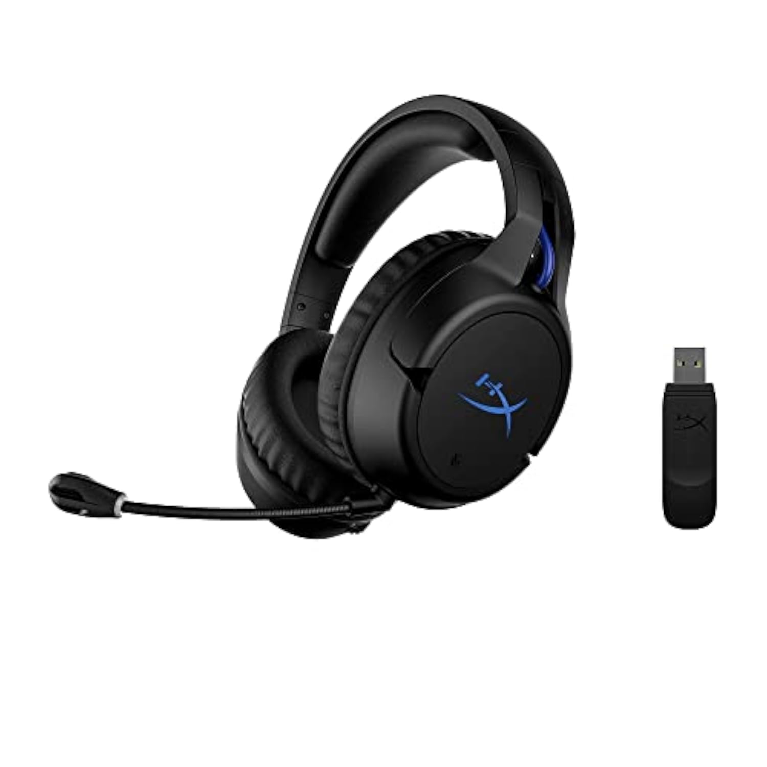 HyperX Cloud Flight – Wireless Gaming Headset for PS5 and PS4, Up to 30-hour battery, Memory foam ear cushions and premium leatherette, Noise-Cancelling Microphone with LED Mic Mute