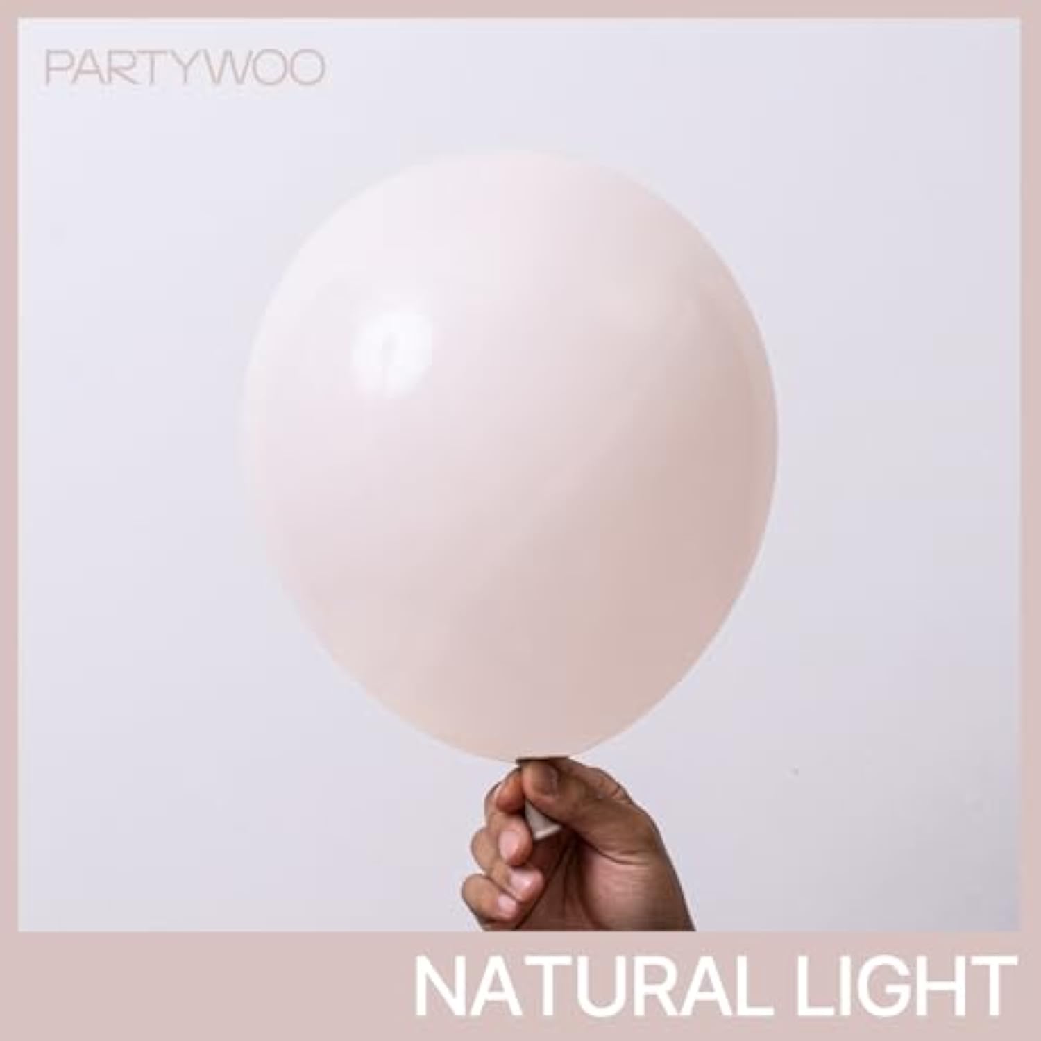 142-Pc Beige Balloon Arch Kit in 18, 12, 10, 5 Inch for Boho Party Decor