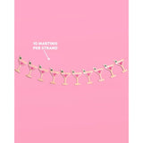 Martini 3D Pop-Up Gold Foil Banner 5Ft Bachelorette Birthday Casino Decor