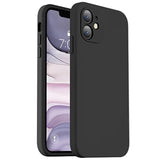 Compatible With 11 Case, Upgraded Liquid Silicone With [Flat Edges] [Camera Protection] [Soft Anti-Scratch Microfiber Lining] Phone Case For 11 6.1 Inch - Black
