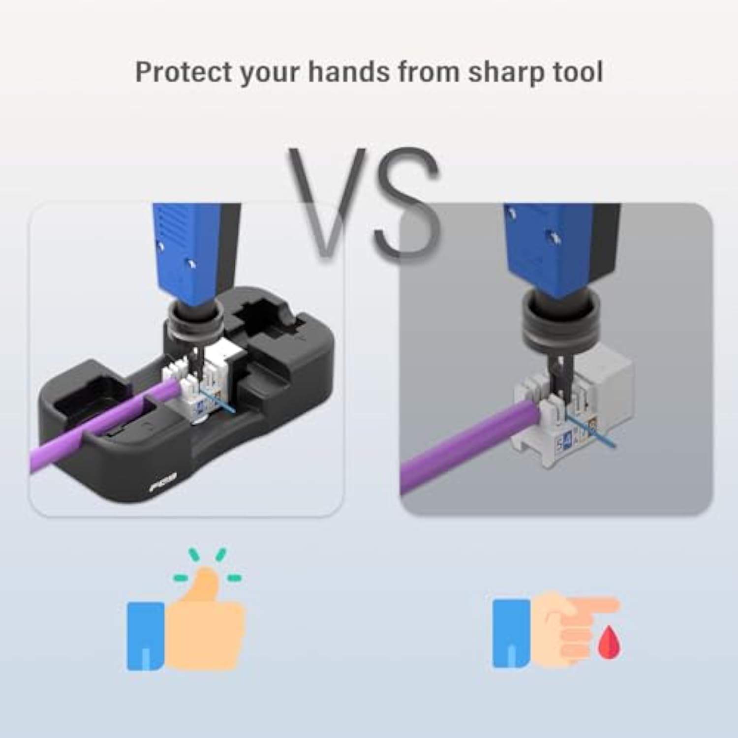 Ul Listed 25 Pack Cat6 Keystone Jacks And Punch Down Stand, Slim Profile Rj45