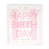 Meri Meri Pink Happy Birthday Banner (Pack of 1), 8' Birthday Party Banner with Excess Cord