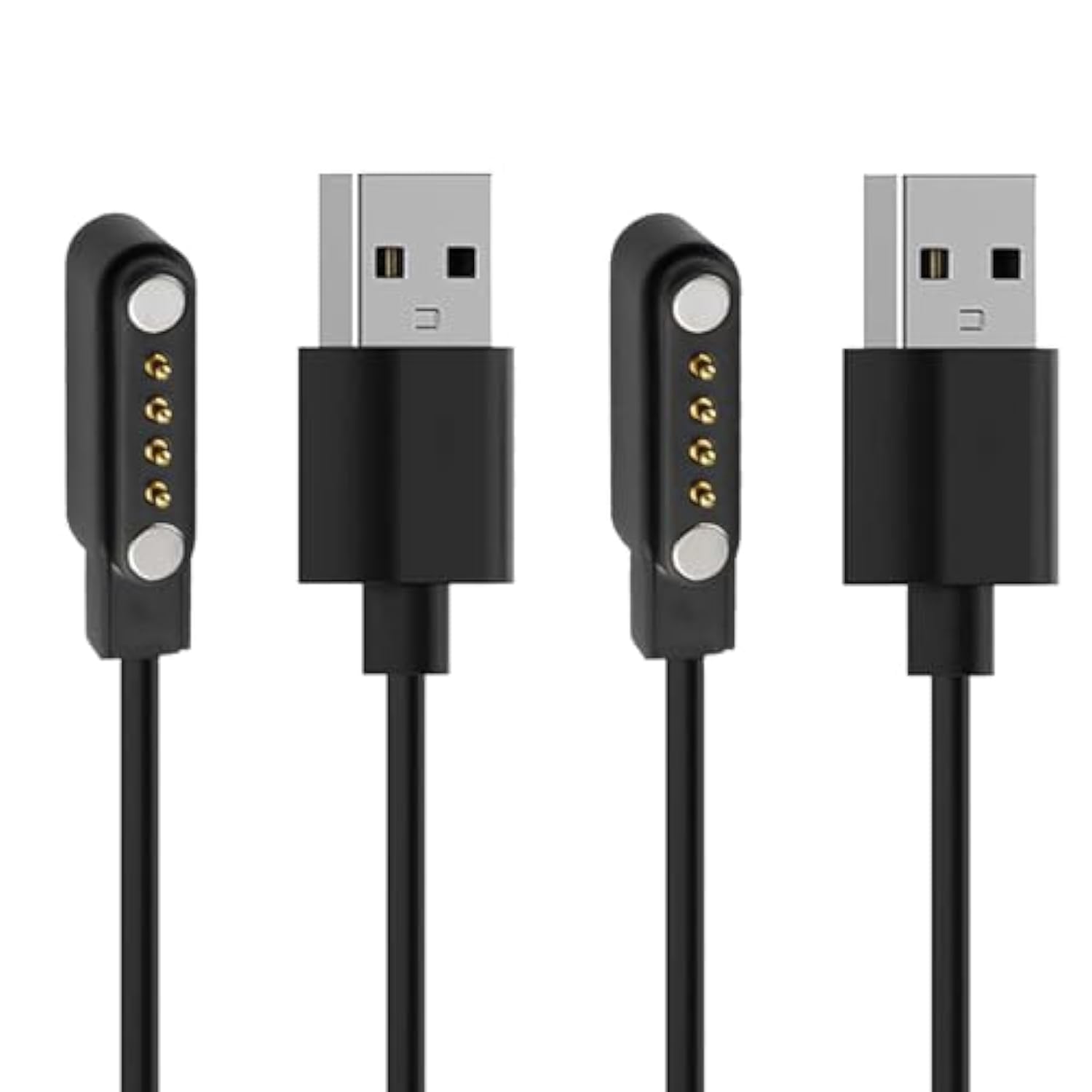 2-Pack 4Pin Magnetic Charging Cable For Sedzofan Y16B Kids Smart Watch Charger Usb Charging Cord