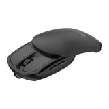 Wireless Bluetooth Pocket Mouse, 2-In-1 Sliding Mouse, Foldable And Slim Mouse, Quiet Clicks, Dual Mode 2.4Ghz&Bt5.2, Up To 4000Dpi, Rechargeable Battery, For Windows/Macos/Android (Mf20-Black)