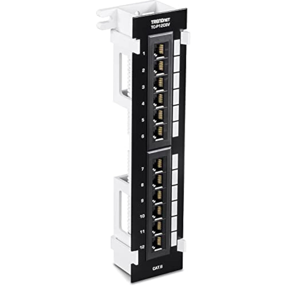 TRENDnet 12-Port Cat6 Unshielded Patch Panel,TC-P12C6V, Wall Mount,Included 89
