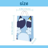 36Pc Blue Dog Birthday Party Supplies 18 Goodie Bags and 18 Paper Crowns