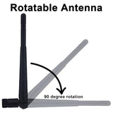 Dual Band Wifi Antenna 8Dbi High Gain 2.4Ghz 5Ghz 5.8Ghz Wifi Bluetooth Antenna Rp-Sma Male Connector For Wifi Router Network Devices Security Ip Camera Pc Desktop Computer Pci Pcie, 2-Pack
