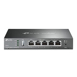 Er605 V2 Wired Gigabit Vpn Router, Up To 3 Wan Ethernet Ports + 1 Usb Wan, Spi Firewall Smb Router, Omada Sdn Integrated, Load Balance, Lightning Protection