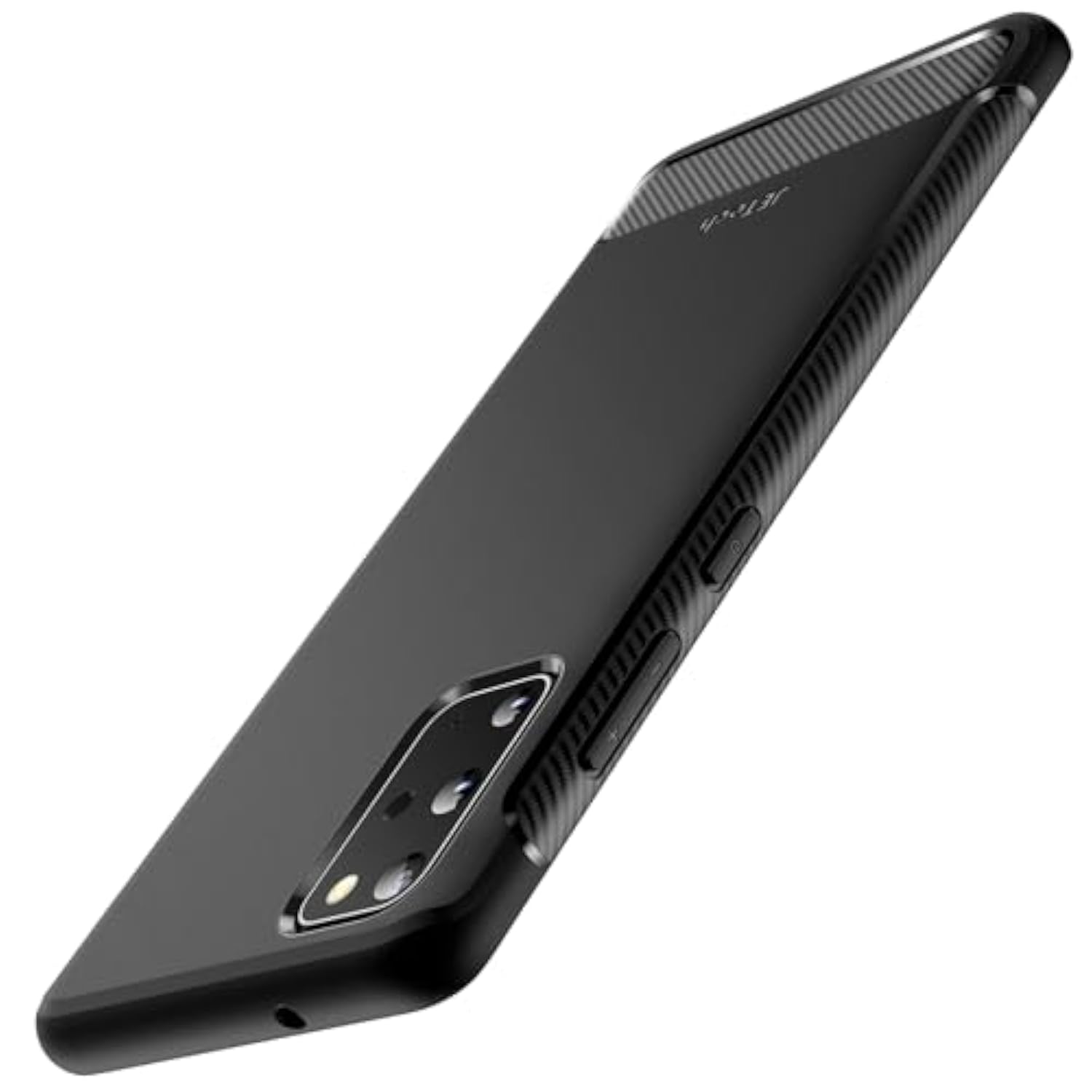 JETech Slim Fit Case for Samsung Galaxy S20 5G, TPU Material, Thin Phone Cover with Shock-Absorption and Carbon Fiber Design (Black)