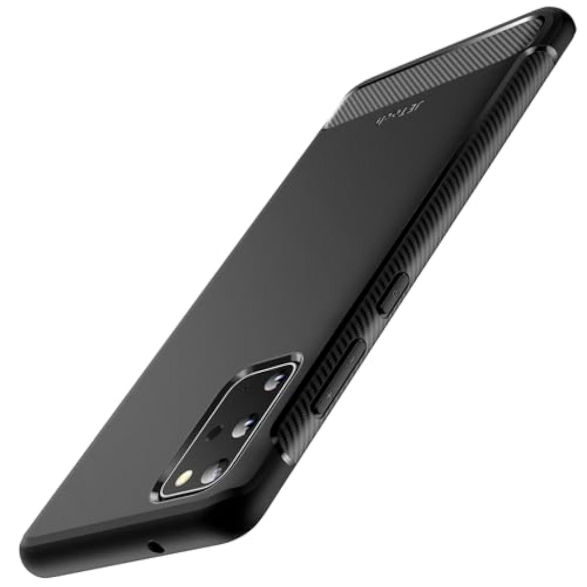 JETech Slim Fit Case for Samsung Galaxy S20 5G, TPU Material, Thin Phone Cover with Shock-Absorption and Carbon Fiber Design (Black)