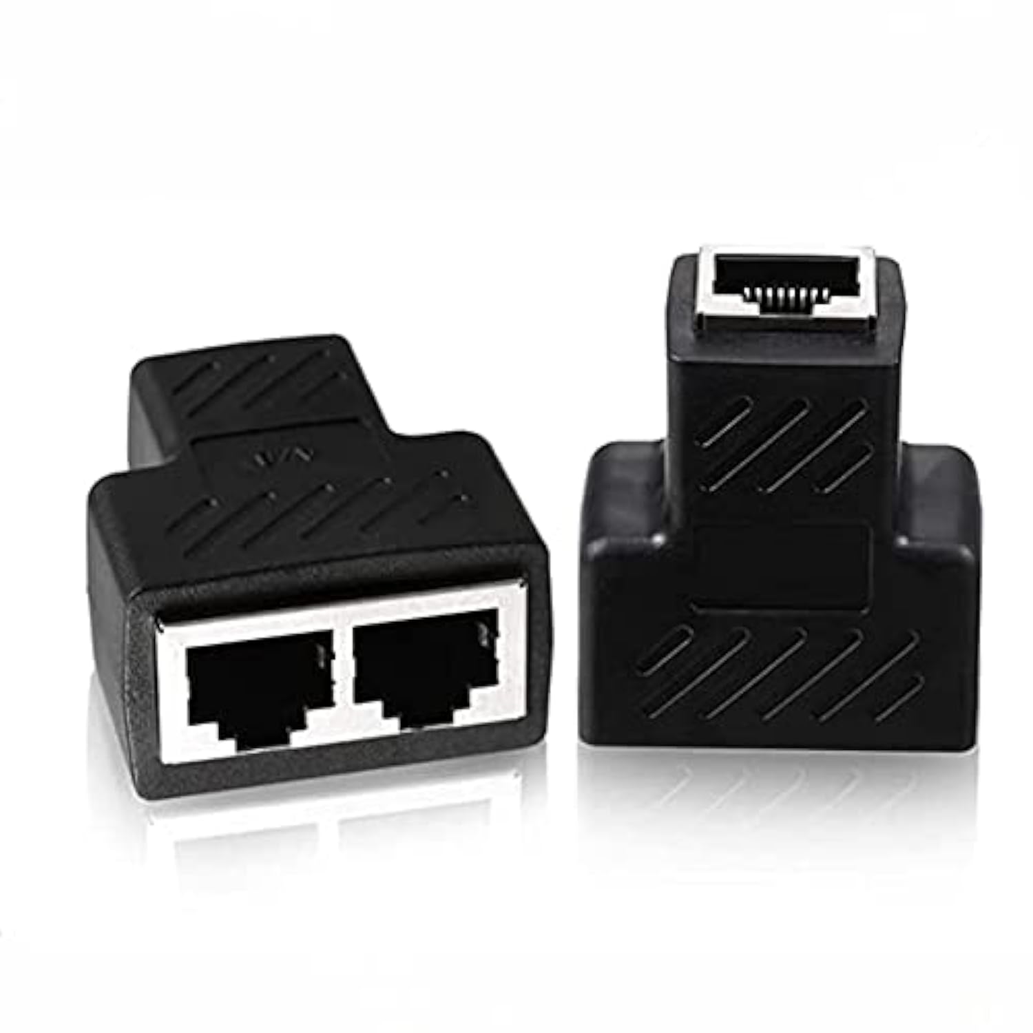 Rj45 Network Splitter Adapter, Rj45 1 To 2 Port Dual Female Socket Ethernet Co