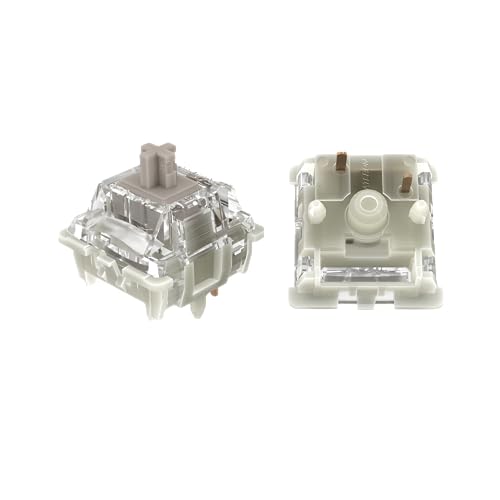 Baby Racoon 2.0 Keyboard Switches, Rgb Led Linear Lengthen Stem 5 Pins Factory Pre-Lubed 55Gf 20Mm Spring Key Switches For Mx Mechanical Keyboards(35Pcs)